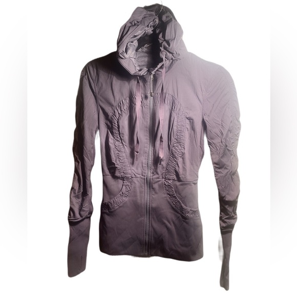 Lululemon Dance Studio Coal stretch grey casual yoga athletic lightweight jckt 6 - Picture 2 of 3